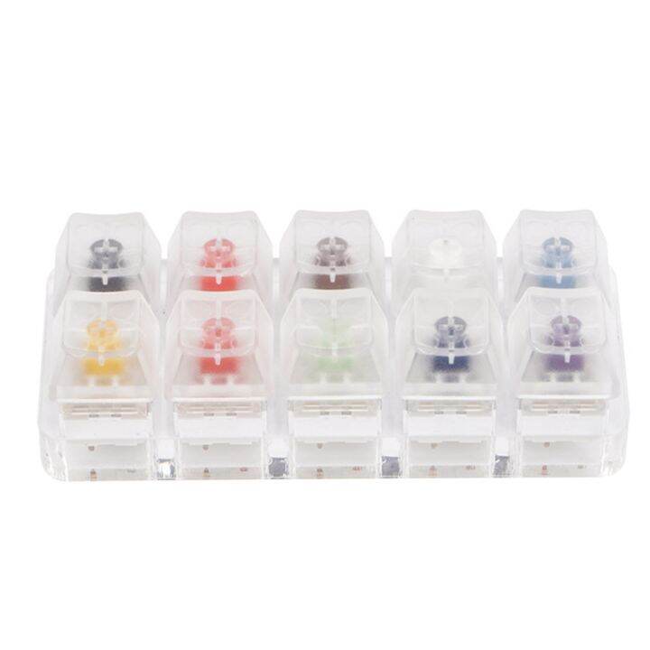 Switch Tester 10 Key Clear Keycaps Switch Testing Tool for Kailh BOX