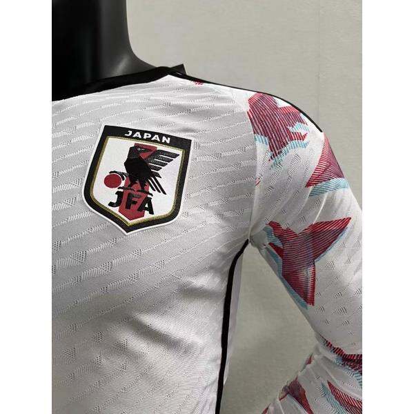 เสื้อกีฬาแขนยาว-ลายทีมชาติฟุตบอล-players-22-23-world-cup-japan-ชุดเยือน-เกรด-aaa-สําหรับผู้ชาย-ไซซ์-s-xxl