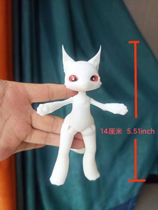 hot-dt-bjd-doll-14-cm-multi-joint-fox-real-girls-toy-rebirth-free-delivery-project