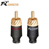 HVJ-2pcs/1pair Soldering Rca Plug Jack Connector Speaker Audio Output/input Adapter Plug Gold Plated Earphone Connector Jack