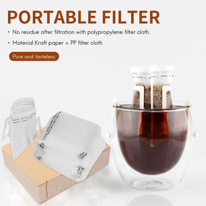 100-set-combination-coffee-filter-bags-and-kraft-paper-coffee-bag-portable-office-travel-drip-coffee-filters-tools-set