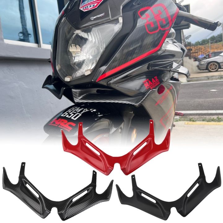 For Honda CBR650F Winglets Aerodynamic Front Fairing Wing Spoiler ...