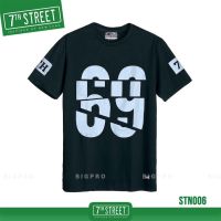 7th Street เสื้อยืด แนวสตรีท รุ่น 69 (กรมเข้ม_ฟ้า) STN006 (ของแท้)