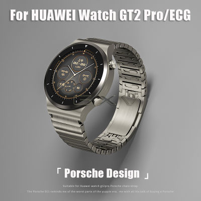 GXV สแตนเลสสายเหล็ก Porsche โลหะสายนาฬิกาข้อมือสำหรับนาฬิกา Huawei GT3 Pro , GT3 46mm , GT2 Pro/ECG GT2 46mm Band , Original สายรัดข้อมือสร้อยข้อมือ
