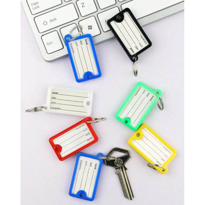 baggage-id-tag-blank-label-split-ring-paper-card-classification-board-plastic-label-key-marks-key-tag