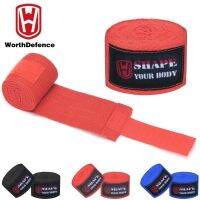 2023✾◘ WOSWEIR 1 Pair Cotton Kick Boxing Wraps Bandage Men Sanda Taekwondo Muay Thai Guantes De Boxeo MMA Wrist Straps Equipment