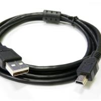 สาย USB 2.0 to mini USB 5 Pin สำหรับชาร์จและซิงค์ สายยาว 1.5 เมตร (สีดำ)