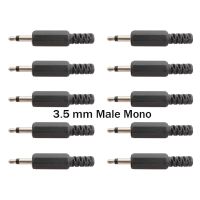 20/10/5/2Pcs Solder Type 3.5 mm Headphone Cable Extension Connector DIY Audio 3.5mm Male Mono Plug Jack Single Channel Adapter