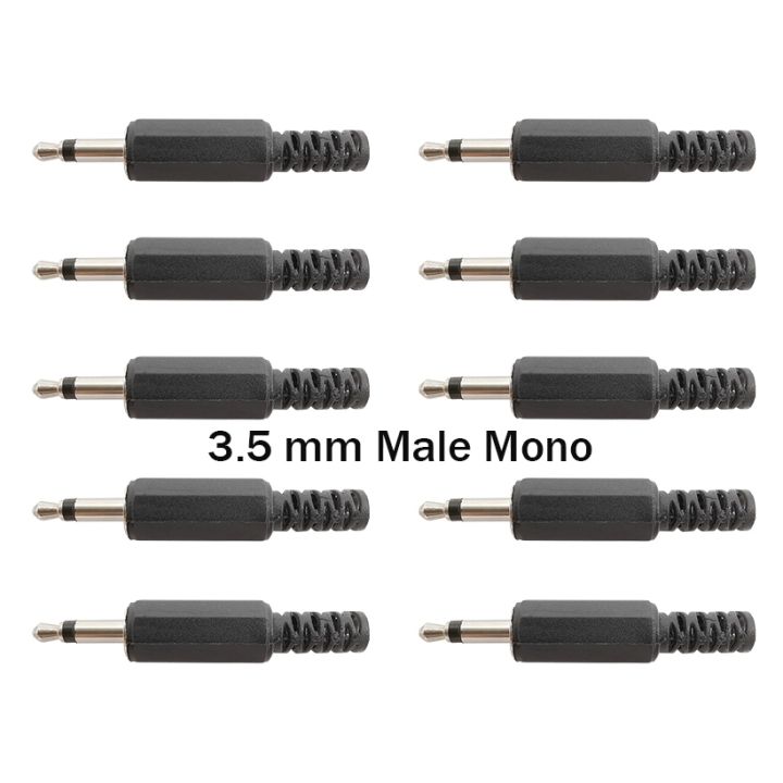 20-10-5-2pcs-solder-type-3-5-mm-headphone-cable-extension-connector-diy-audio-3-5mm-male-mono-plug-jack-single-channel-adapter