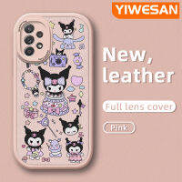 YIWESAN เคสปลอกสำหรับ Samsung A52s 5G A52 4G A52 5G ลายการ์ตูนเค้กสีม่วงน่ารักเคสหนังนิ่มดีไซน์ใหม่ปกป้องกล้องกันกระแทกกันการลื่นสีกันการเสียดสี