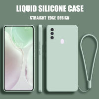 เคส Samsung M21 M20 case เคสกันกระแทกซิลิโคนเหลวแบบเต็มรูปแบบต้นฉบับสี่เหลี่ยมจัตุรัสตัวป้องกันกล้องด้านหลัง