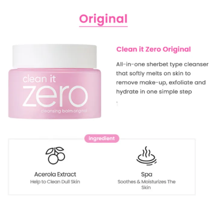 BANILA CO Clean it Zero Cleansing Balm Original (180ml) BANILA CO Clean it Zero Cleansing Balm Original (180ml)