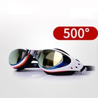 Professional Myopia Swimming Glasses Prescription Waterproof Anti Fog UV Swim Eyewear Silicone Diving Goggles Surfing Glasses Goggles