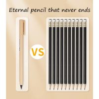 ดินสอไร้หมึก5ชิ้นใหม่ไม่จำกัดการเขียนไม่มีหมึก HB นิรันดร์ปากการ่างภาพวาดโรงเรียนของขวัญสำหรับใช้ในออฟฟิซสำหรับเครื่องเขียนเด็ก