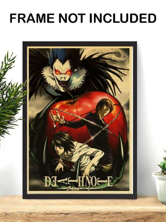 vintage-anime-series-death-note-posters-retro-kraft-paper-poster-bar-room-decoration-painting-art-wall-sticker-picture