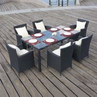 ♦□ Balcony tables and chairs outdoor garden rattan three-to-five-piece set courtyard leisure small coffee table combination