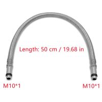 50/56cm M10x1 Stainless Steel Braided Hose Water Faucet Hose Water Inlet Hose Faucet Replacement Hose Kitchen Cold Water Hose