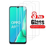 แว่นตาสำหรับ OPPO A9 3ชิ้นกระจกนิรภัยสำหรับ A9 OPPO A5ฟิล์มป้องกันสำหรับ Oppo 9 A 5 9A 5A สั่น Glas ปกป้องหน้าจอ S