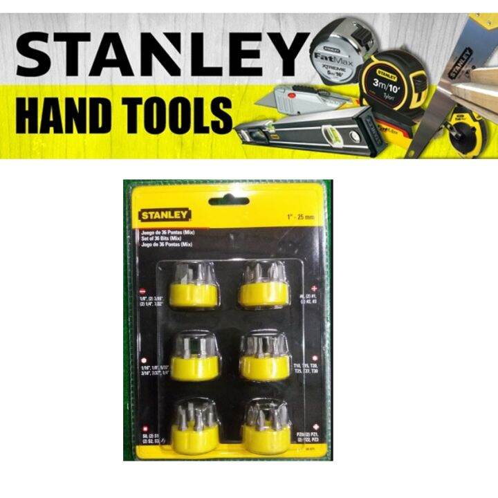 STANLEY SCREWDRIVER INSERT BIT SET 68 075 36 PIECESSLOTTED PHILIPS TORX   28c2adfb898a761c34c2787a6659bbad  720x720q80 