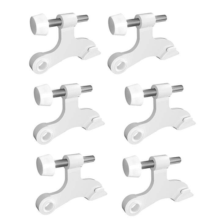 6Pcs Hinge Pin Door Stopper Adjustable Heavy Duty Hinge with Rubber
