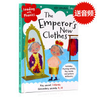 Reading with phonics the emperors new clothes English original picture book classic fairy tales natural spelling parent-child English learning books Hardcover