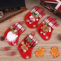 Christmas Decorations For Home 2022 Sequins Santa Claus Christmas Socks Three-dimensional Christmas Socks Navidad Gift Bag Socks Tights