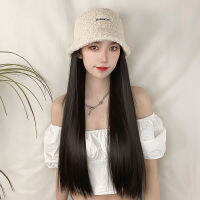 หมวกวิกผม ผมยาวตรง หมวกขนยาว Wig cap สวมใส่ง่าย ยาว 50 ซม