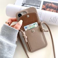 Crossbody Wallet Phone Case For iPhone 14 13 12 11 Pro Max Mini X XR XS Max 7 8 Plus Leather Card Slot Lanyard Shoulder Strap