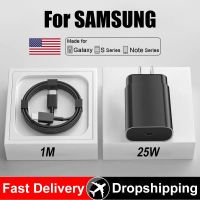 ☑ Original PD 25W Super Fast Charger for Samsung Galaxy S20 S21 S22 S23 Ultra S10 S9 Note 10 Fast Charging USB C to Type C Cable