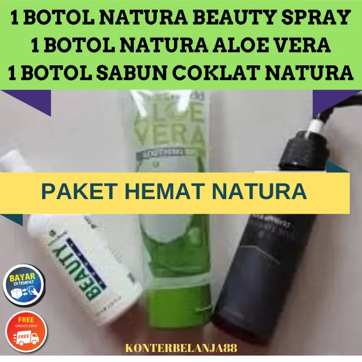 Paket Lengkap Natura World ( 1 NBS + 1 NAV + 1 Sabun Coklat ) Natura beauty  Spray Natura Aloe Vera Sabun Coklat Natura | Lazada Indonesia