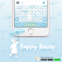 Happy Rainy Keyboard Theme⎮(E-Voucher) for Pastel Keyboard App