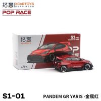 POP RACE 1:64 GR YARIS PANDAM Red Diecast Model Car