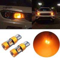 [LWF ร้อน] ✱ &lt;b&gt; Mal 2Pcs T10 168 194 2825 W5W 19LED Amber รถที่จอดรถย้อนกลับหลอดไฟ&lt;/b&gt;