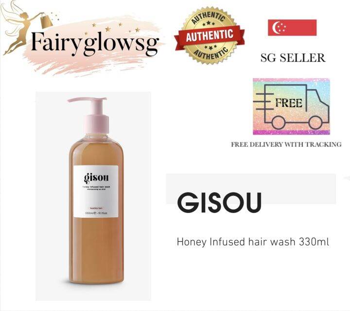 GISOU Honey Infused Hair Wash Gisou Shampoo/ GISOU Honey Infused Leave