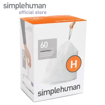 simplehuman Code H Custom Fit Liners (30-35L) - 60pcs (3pk x 20
