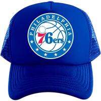 หมวกแก๊ปทรัคเกอร์ 【KFAS Clothing Store】 สำหรับผู้ชายผู้หญิง-76ers NBA