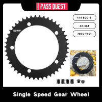 ผ่านเควส144BCD-5หลุม Chainring คงเกียร์ Fixie จักรยานถนน46-66ครั้งพิเศษแผ่นเดียวเกียร์ฟัน Chainwheel ขี่จักรยานชิ้นส่วน