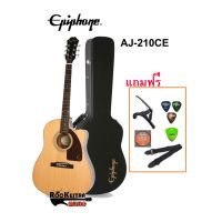 กีต้าร์โปร่ง Epiphone รุ่น AJ-210CE กีต้าร์ โปร่ง ไฟฟ้า 41 นิ้ว