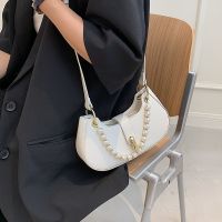 This Years Popular Small Bags New Style Fashionable All-Match Casual Travel Messenger Bag Niche Pearl Shoulder Temperament Commuter 【AUG】