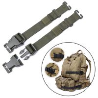 4pieces Outdoor Camping Tactical Backpack Chest Harness Strap Webbing Sternum Adjustable Dual Release Buckle Pockets Band Bag Accessories