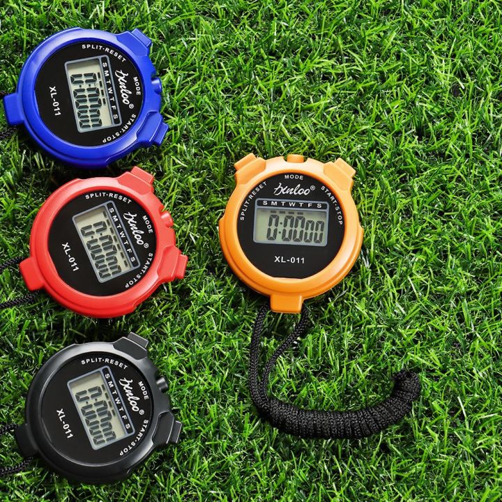 Apasm Waterproof Lap Split Countdown Timer Training Sports Stopwatch Timer Digital Display 2732