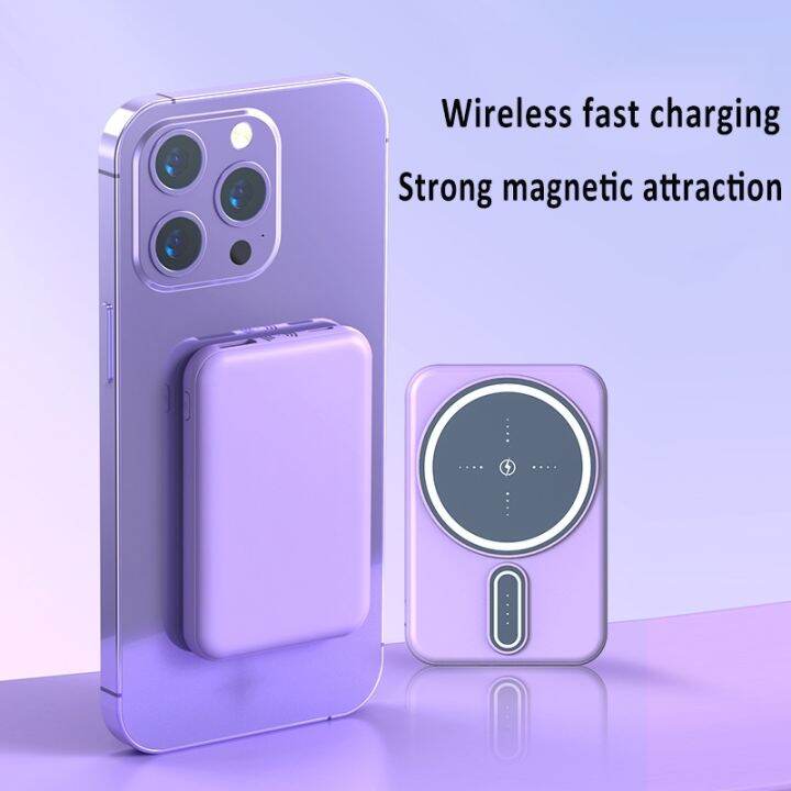 wireless-magnetic-power-bank-mini-powerbank-portable-20000mah-charger-fast-charging-external-battery-pack-for-iphone12-13-14-hot-sell-tzbkx996