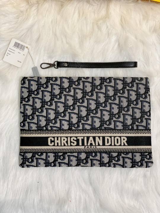 Lady Dior Pouch SandColored Cannage Lambskin  DIOR FI
