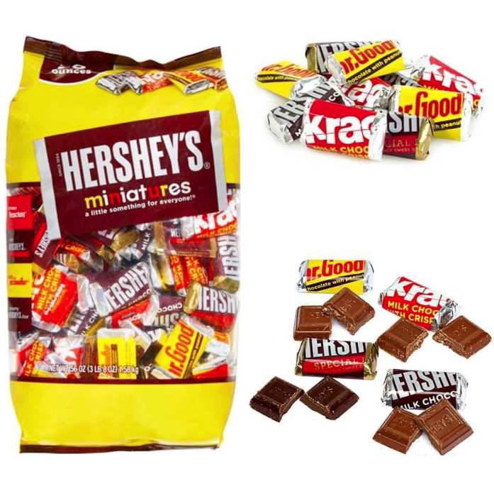 HERSHEY'S Miniatures Assorted Chocolate Candy Party Pack 180pcs | Lazada PH