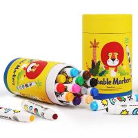 สีเมจิก ปลอดสารพิษ 12 สี Joan Miro - Round Pen Point Washable Marker