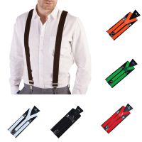 【YF】□  Elasticated Adult Suspender Straps Adjustable Womens Men Y Elastic Clip-on Suspenders 3 Clip Pants Braces