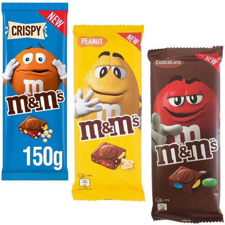 M&M Milk Chocolate Bar 150g (Milk Chocolate, Crispy, Peanut) Lazada PH