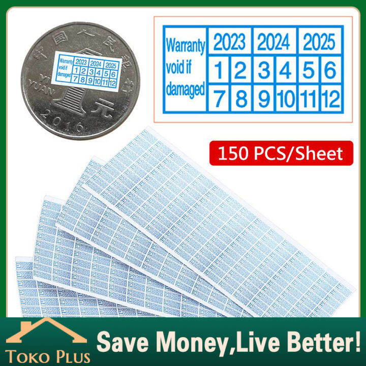 150Pcs/Set Sticker Segel Garansi Stiker Label Pelindung Garansi Rusak