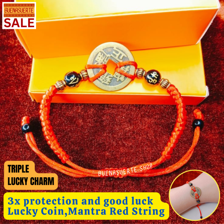 💲HOT ITEM💲 Lucky Charms Bracelet Chinese Red String with Mantra Lucky