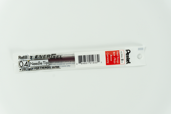 pentel-refill-for-energel-0-4-mm-ball-red-ink-ไส้ปากกาเจล-0-4-มม-หมึกสีแดง-ของแท้
